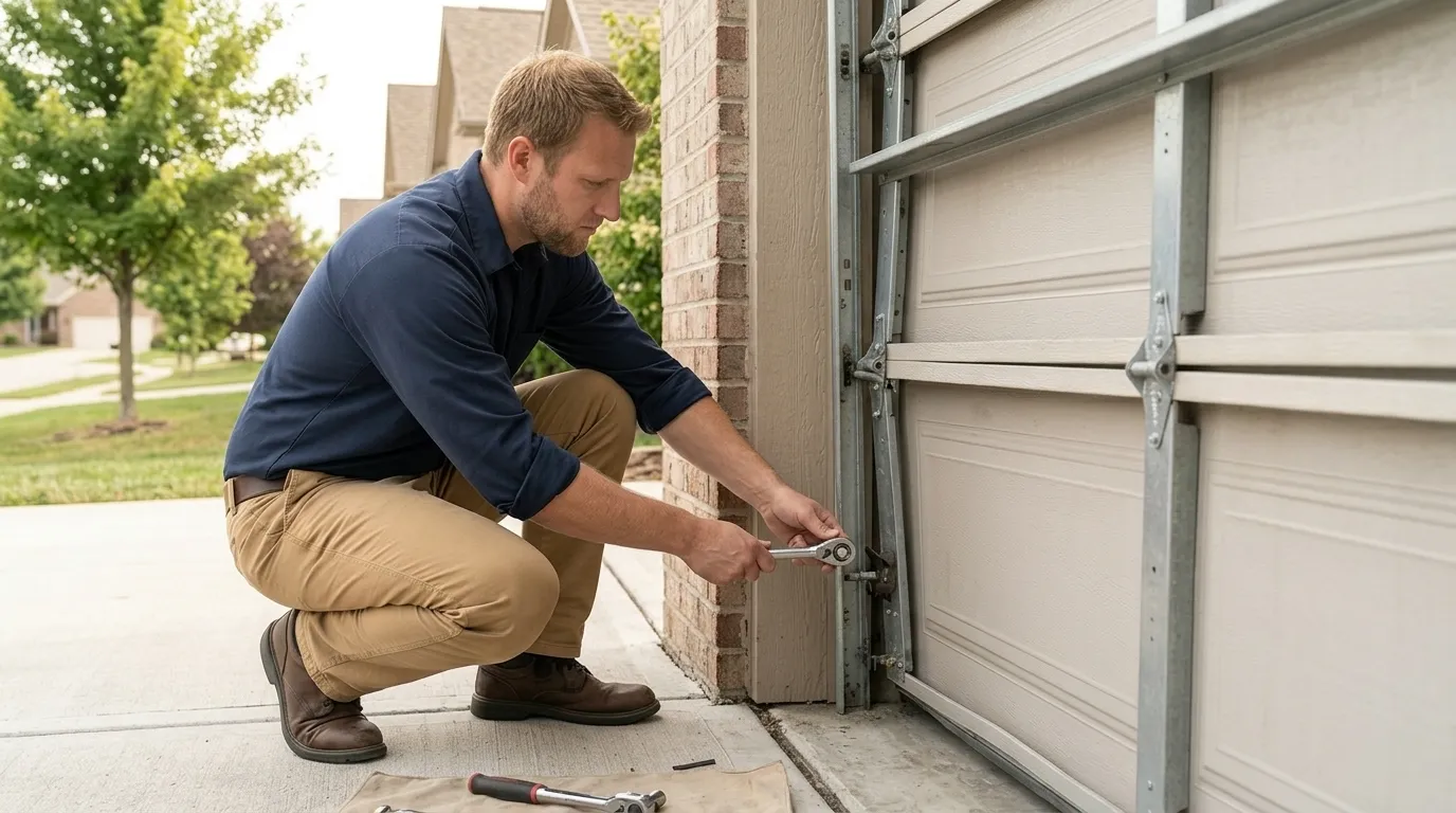 Garage door repair work in Oklahoma City, OK